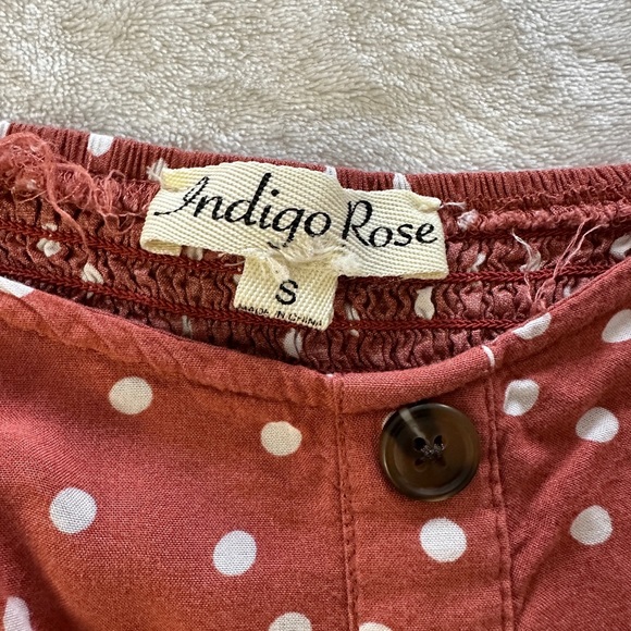 Orange Polka Dot Dress - Picture 3 of 7